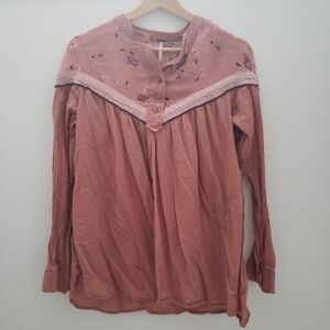 FREE PEOPLE Hearts & Colors Floral Striped